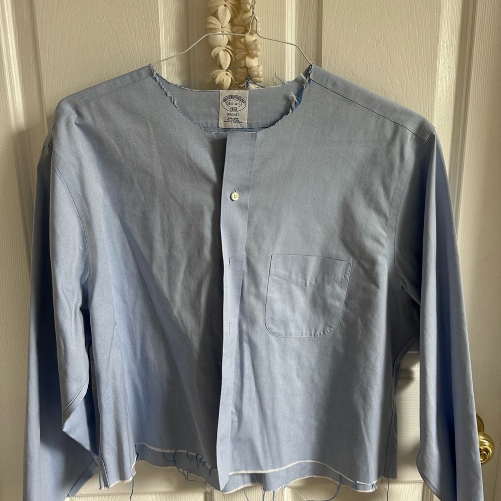 Brooks Brothers Blue Lightweight Shirt Women’s